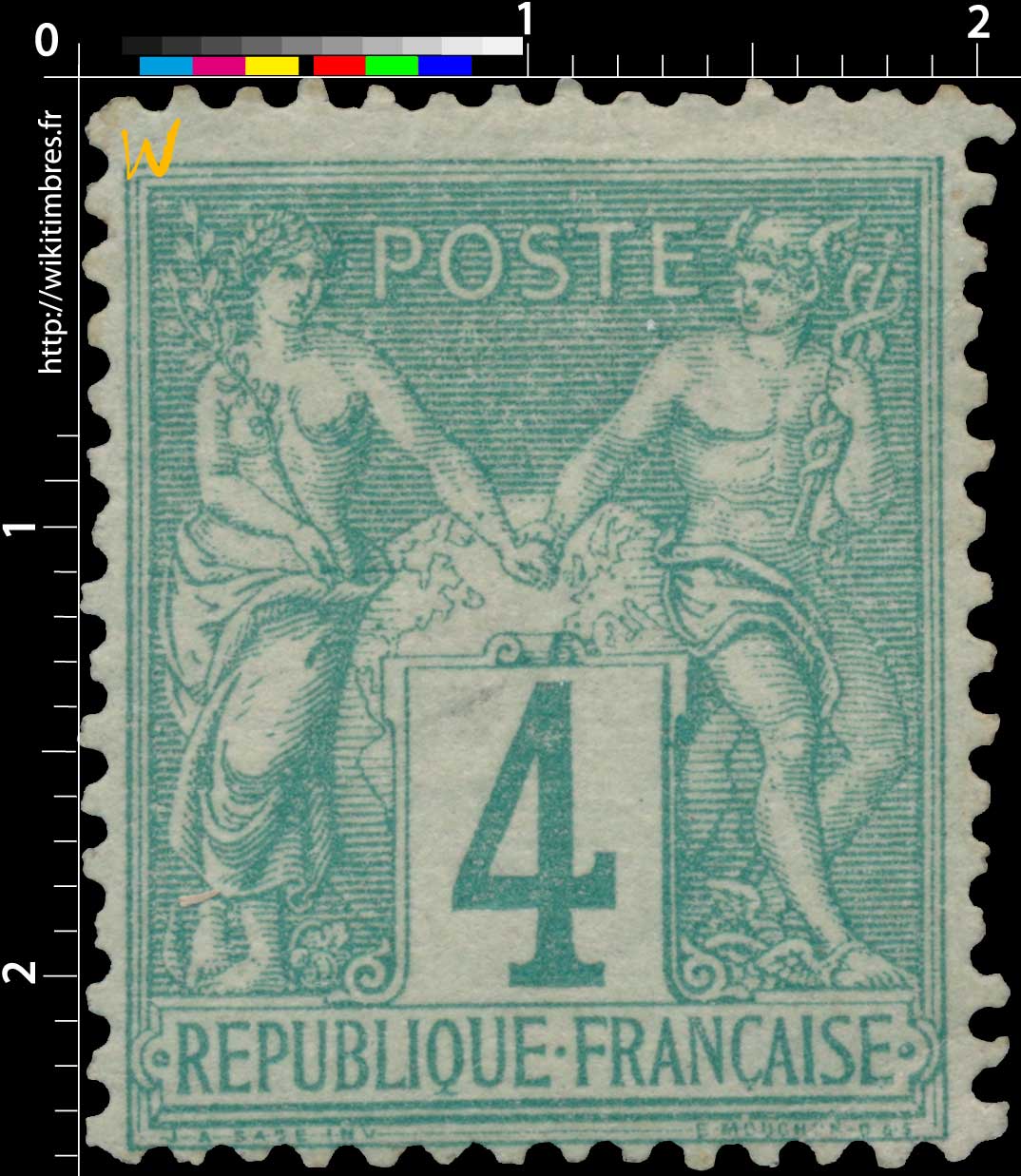 1876 Sans légende particulière - type sage 
