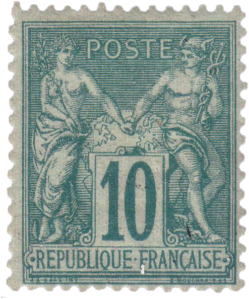 1876 Sans légende particulière - type sage 