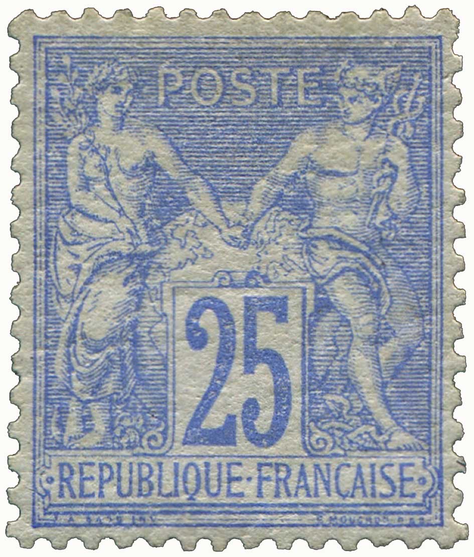 1876 Sans légende particulière - type sage 