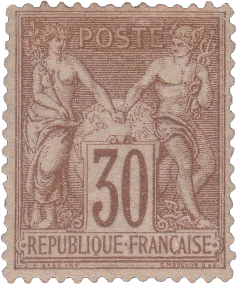1876 Sans légende particulière - type sage 