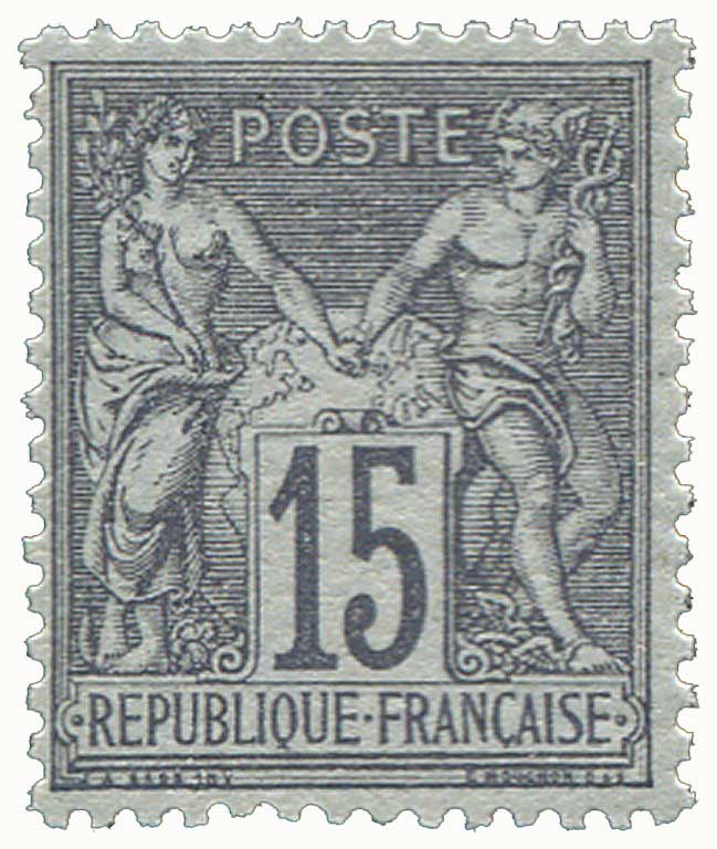1876 Sans légende particulière - type sage