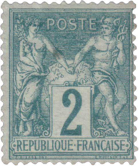 1876 Sans légende particulière - type sage