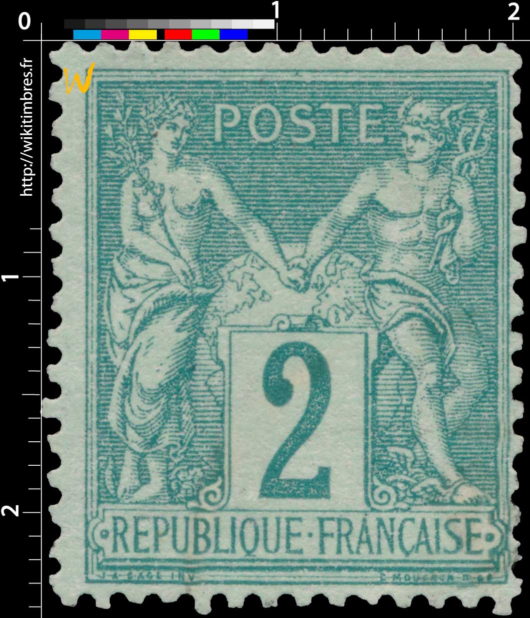 1876 Sans légende particulière - type sage
