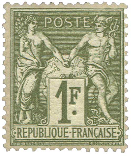 1876 Sans légende particulière - type sage