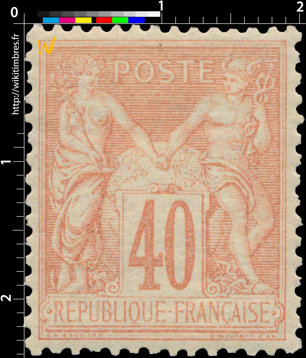 1881 Sans légende particulière - type sage