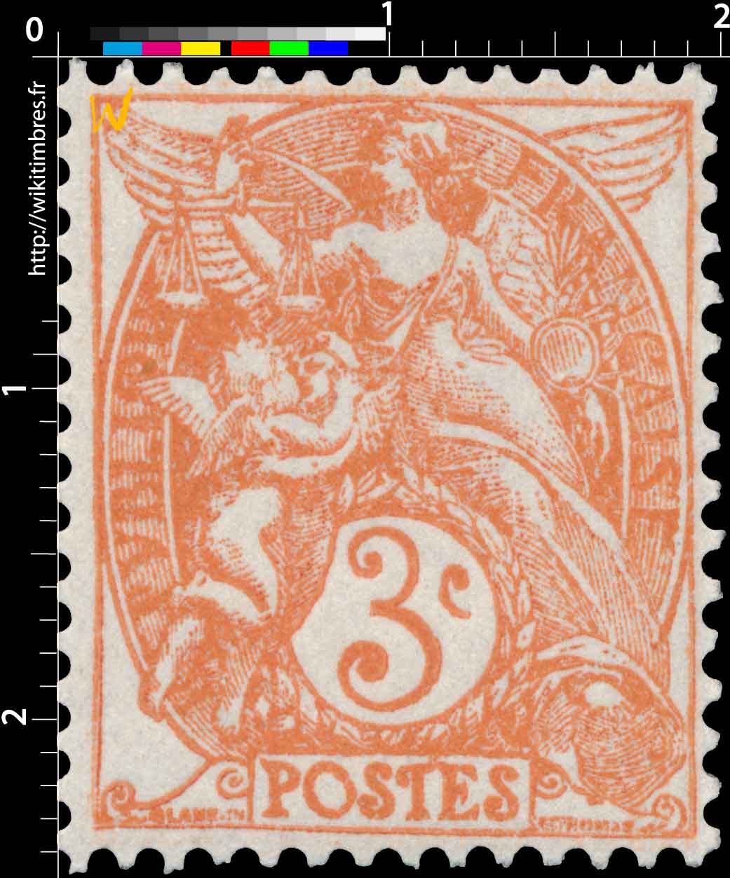 1900 Sans légende particulière - type Blanc