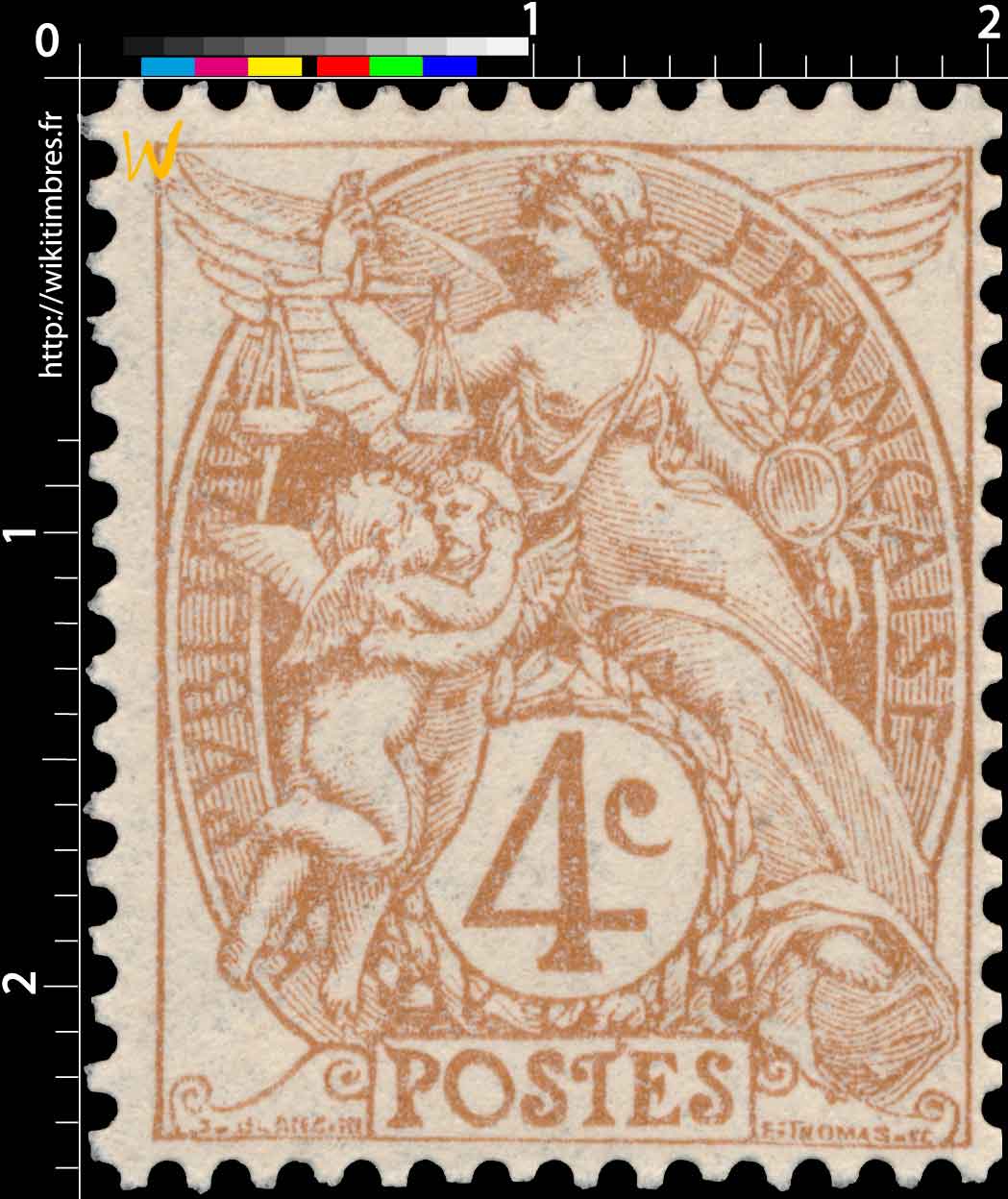1900 Sans légende particulière - type Blanc