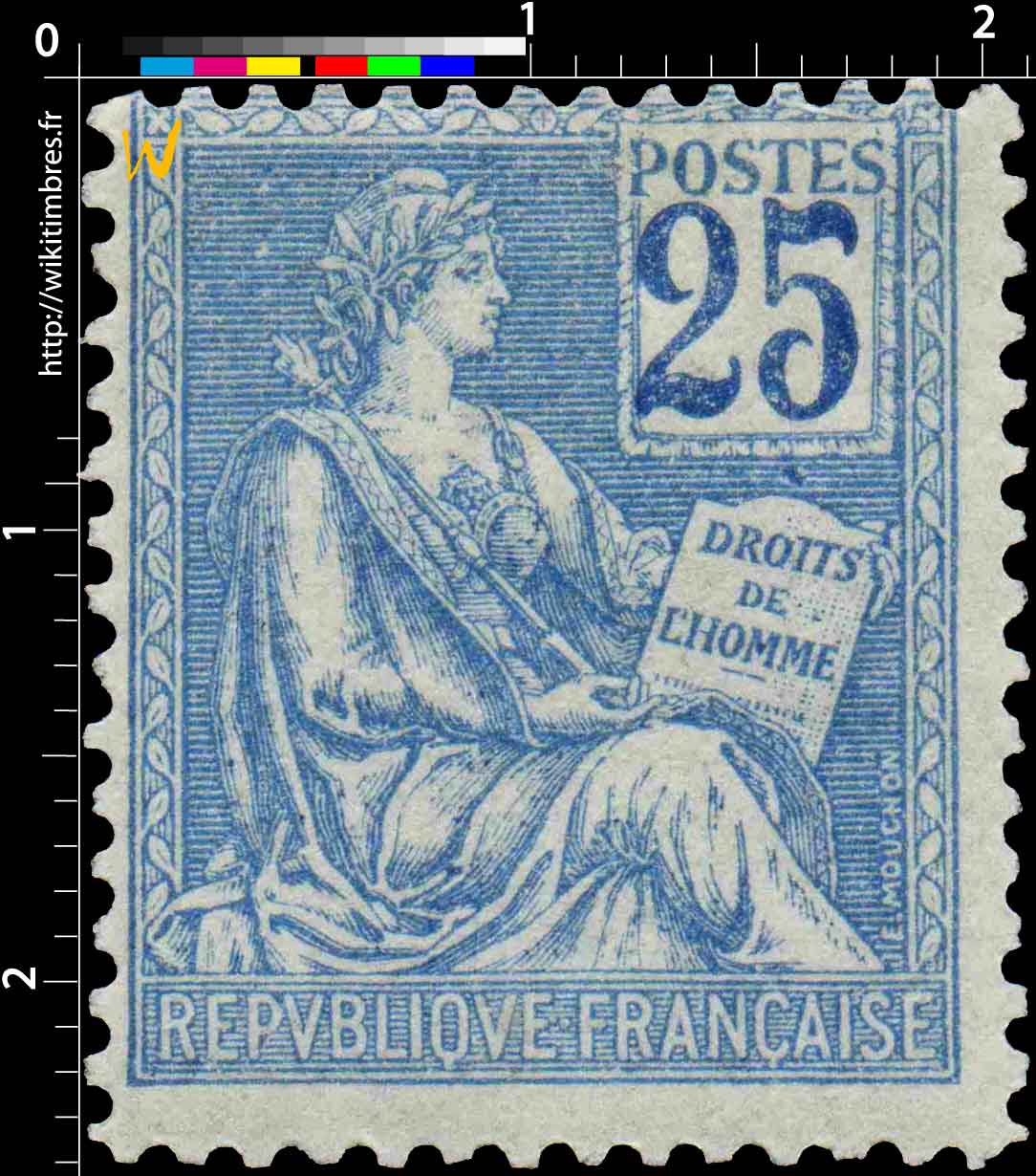 1900 DROITS DE L'HOMME - type Mouchon