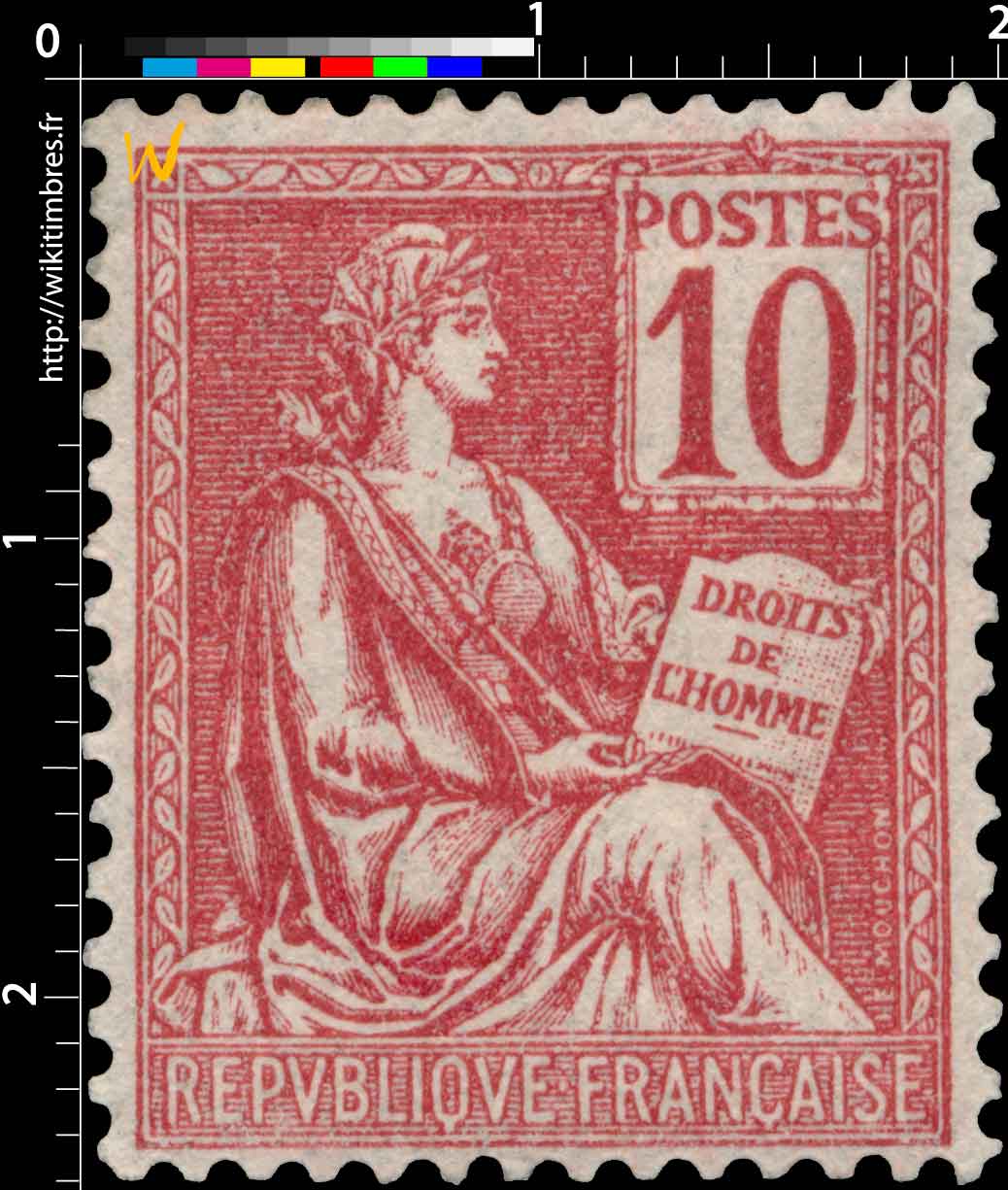 1900 DROITS DE L'HOMME - type Mouchon