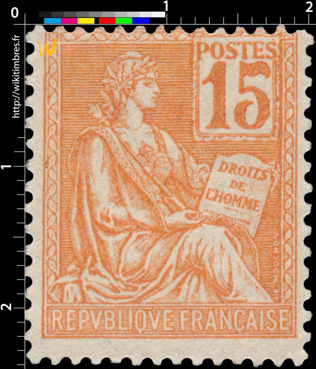 1900 DROITS DE L'HOMME - type Mouchon