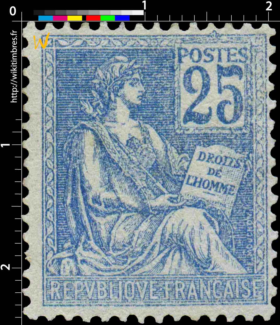 1900 DROITS DE L'HOMME - type Mouchon