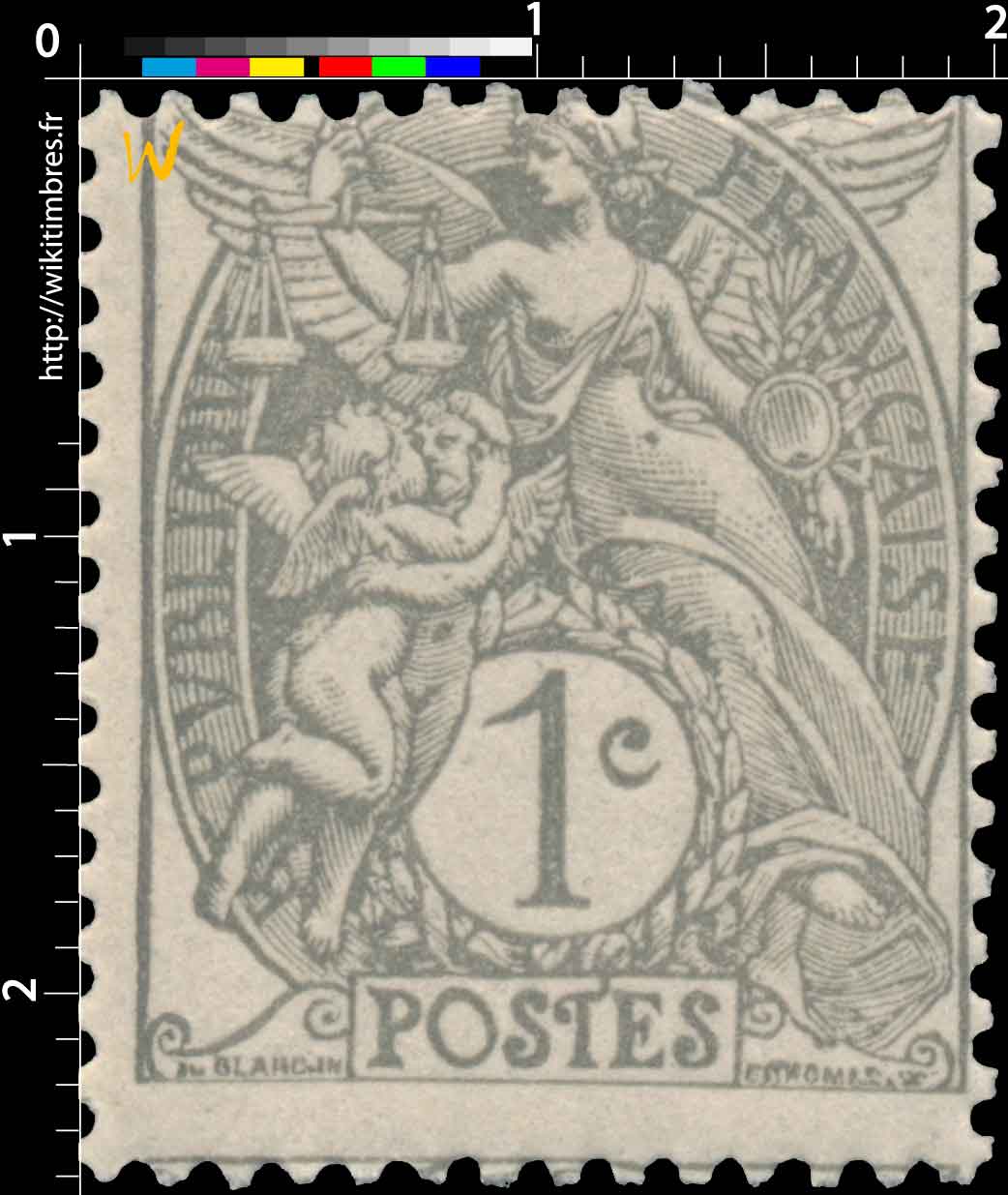 1900 Sans légende particulière - type Blanc