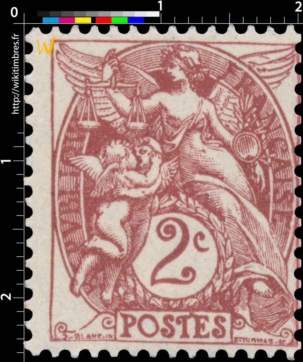 1900 Sans légende particulière - type Blanc