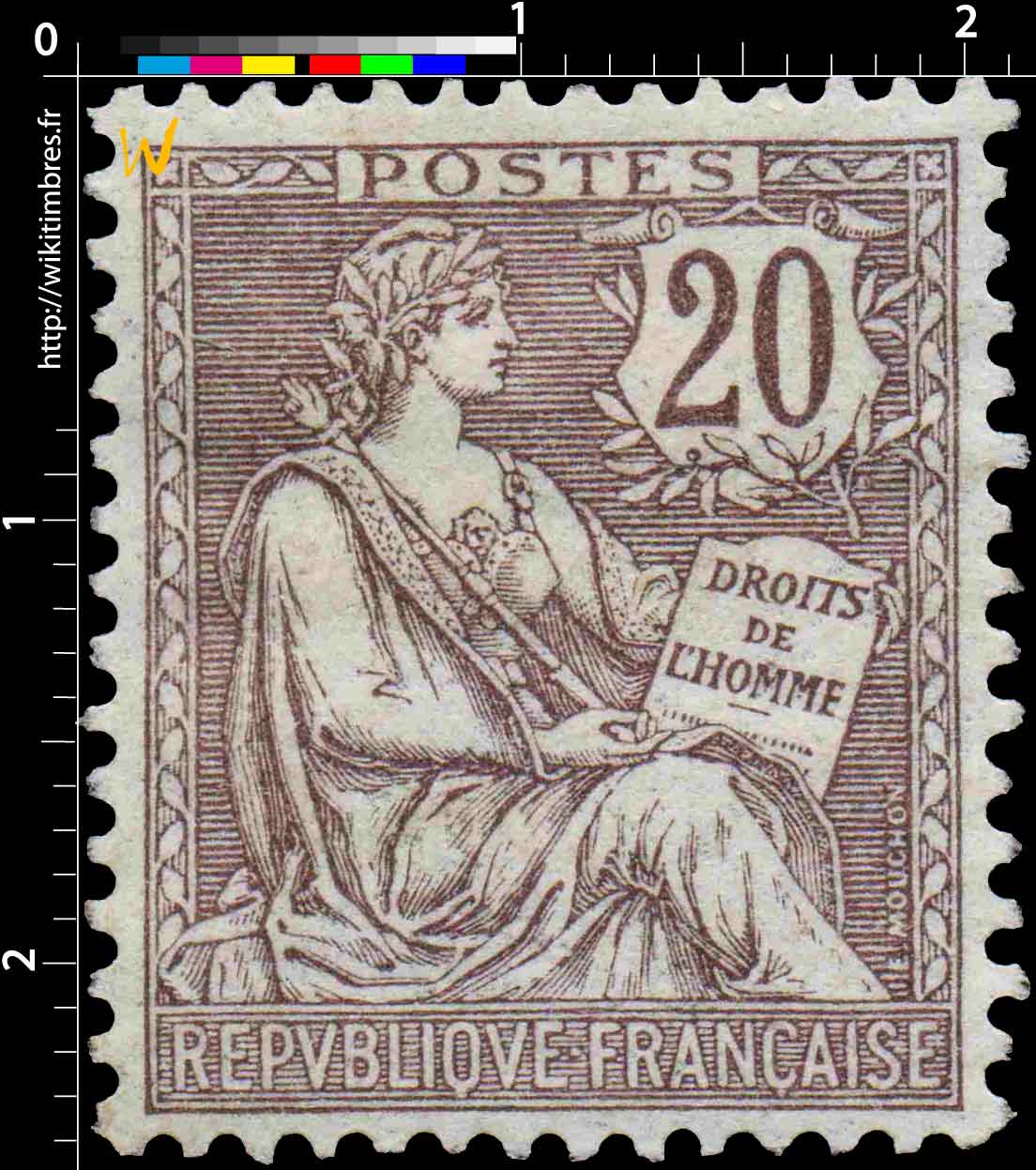 1902 DROITS DE L'HOMME - type Mouchon