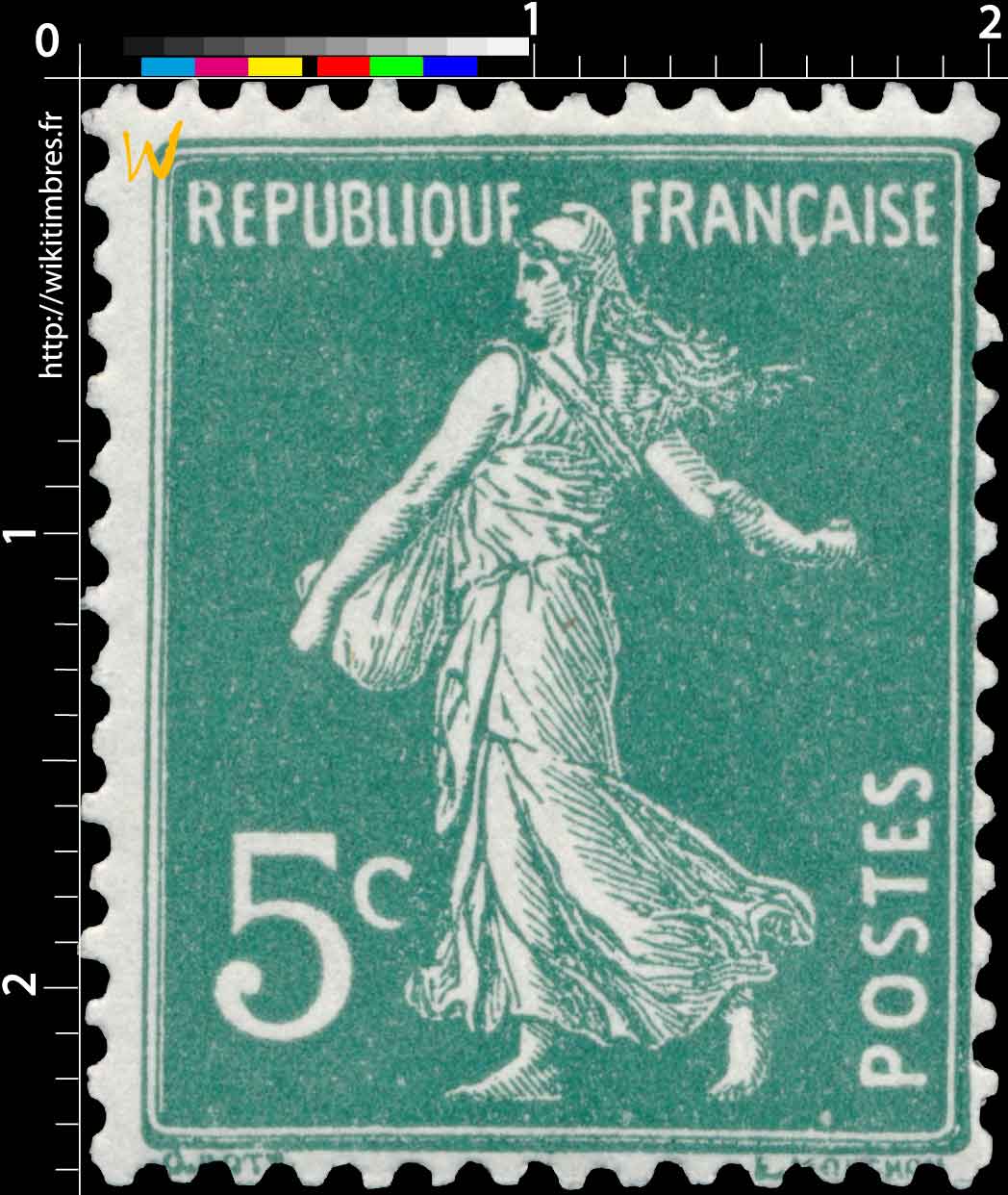 1907 Sans légende particulière - type semeuse camée