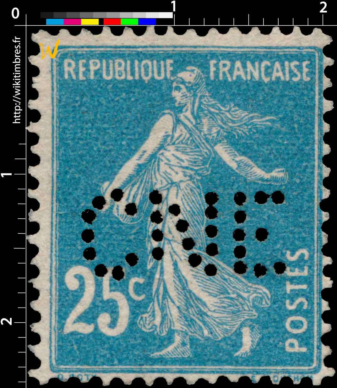 1907 Sans légende particulière - type semeuse camée