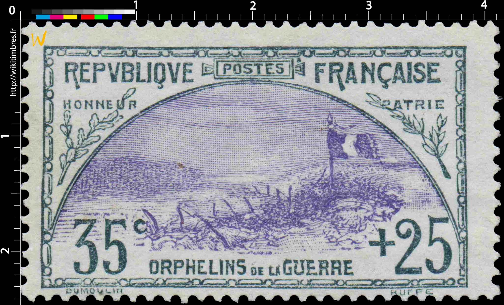 1917 ORPHELINS DE LA GUERRE HONNEUR PATRIE