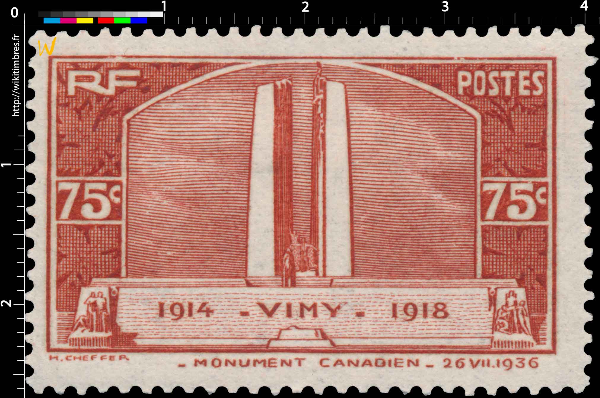 1936 VIMY 1914-1918 - MONUMENT CANADIEN - 26 VII 1936