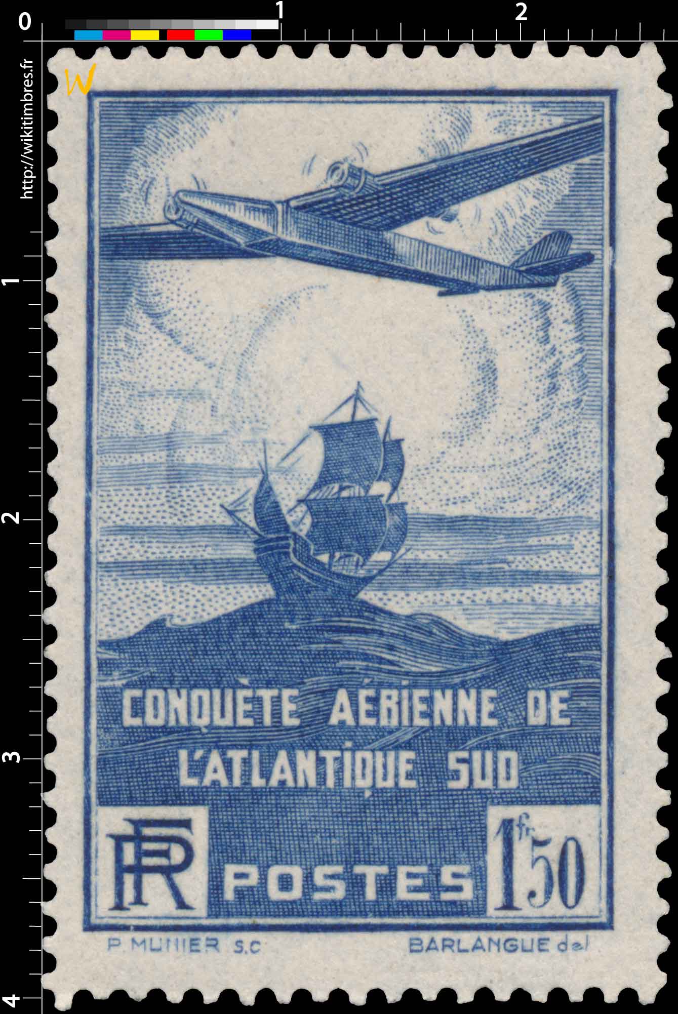 1936 CONQUÊTE AÉRIENNE DE L'ATLANTIQUE SUD