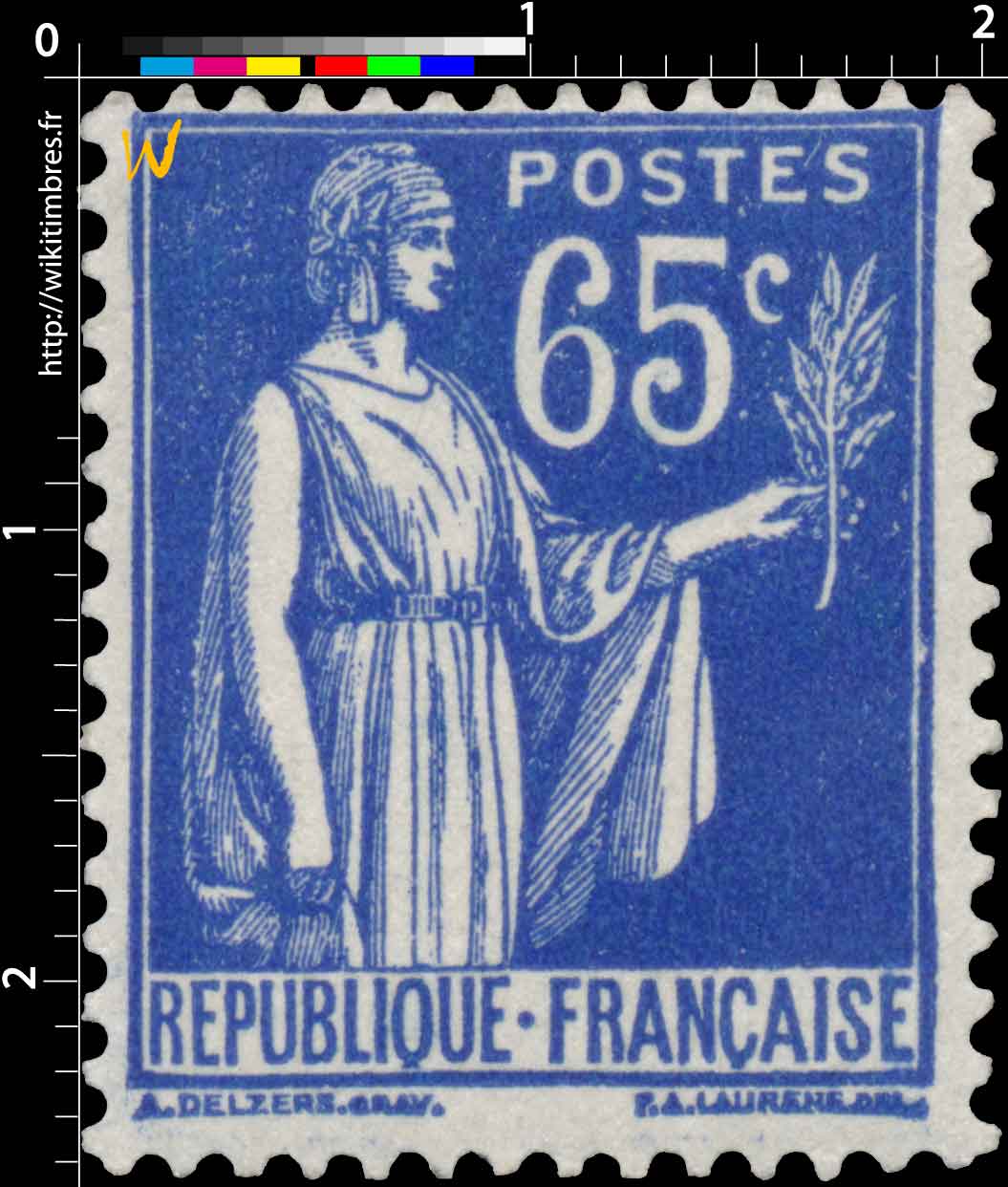 1937 Sans légende particulière - type Paix