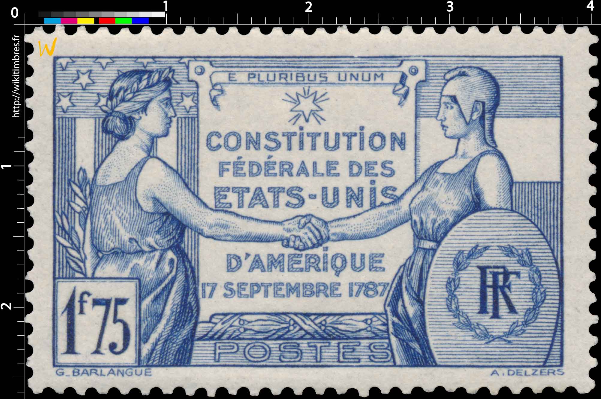 E PLURIBUS UNUM CONSTITUTION FÉDÉRALE DES ÉTATS-UNIS D'AMÉRIQUE 17 SEPTEMBRE 1787