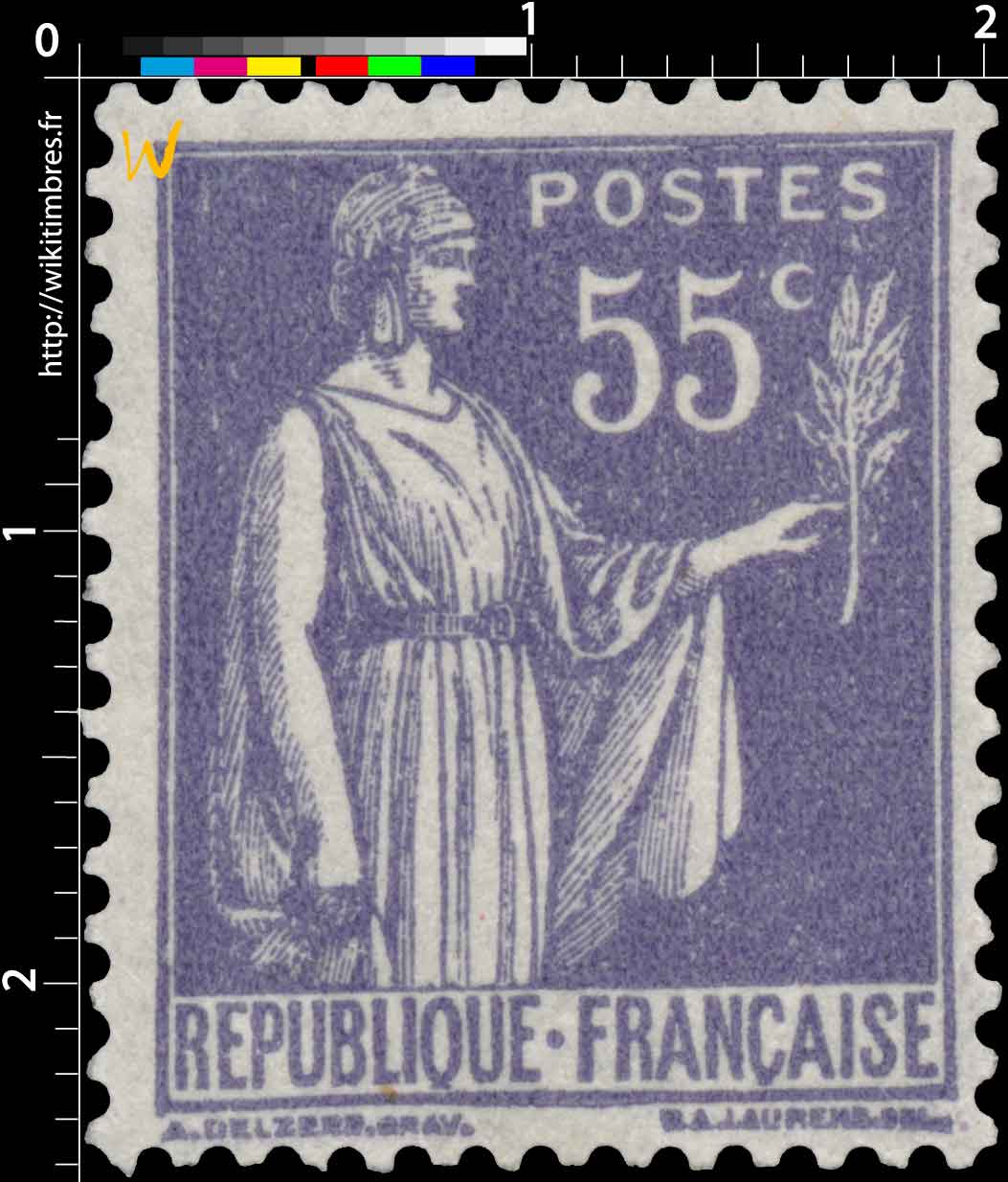 1937 Sans légende particulière - type Paix