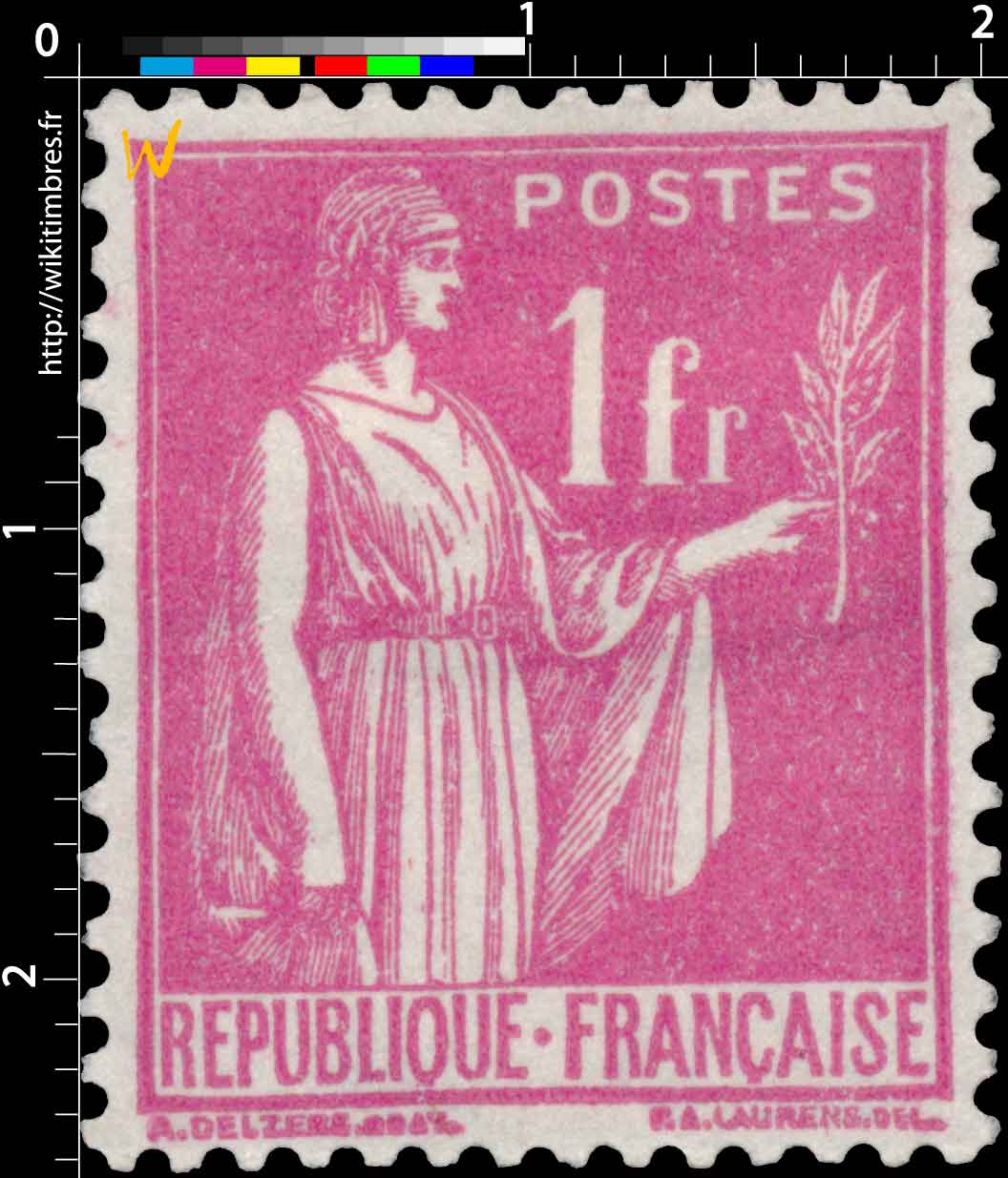 1937 Sans légende particulière - type Paix