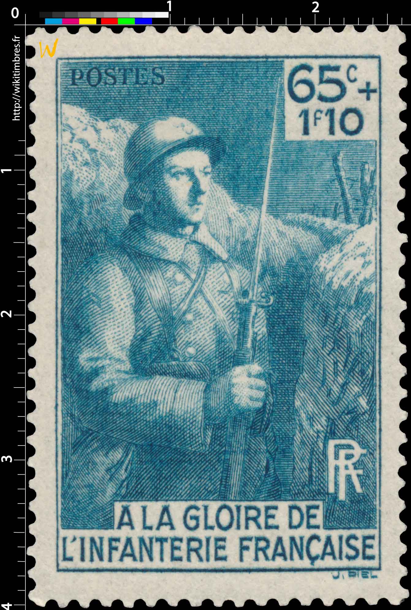 1938 A LA GLOIRE DE L'INFANTERIE FRANÇAISE