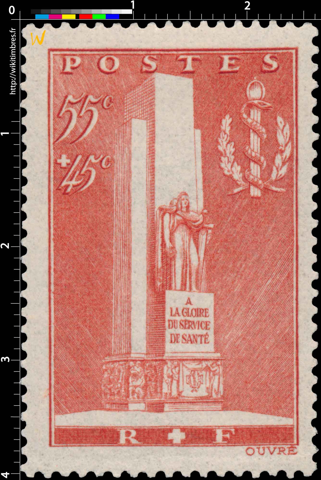 1938 À LA GLOIRE DU SERVICE DE SANTÉ