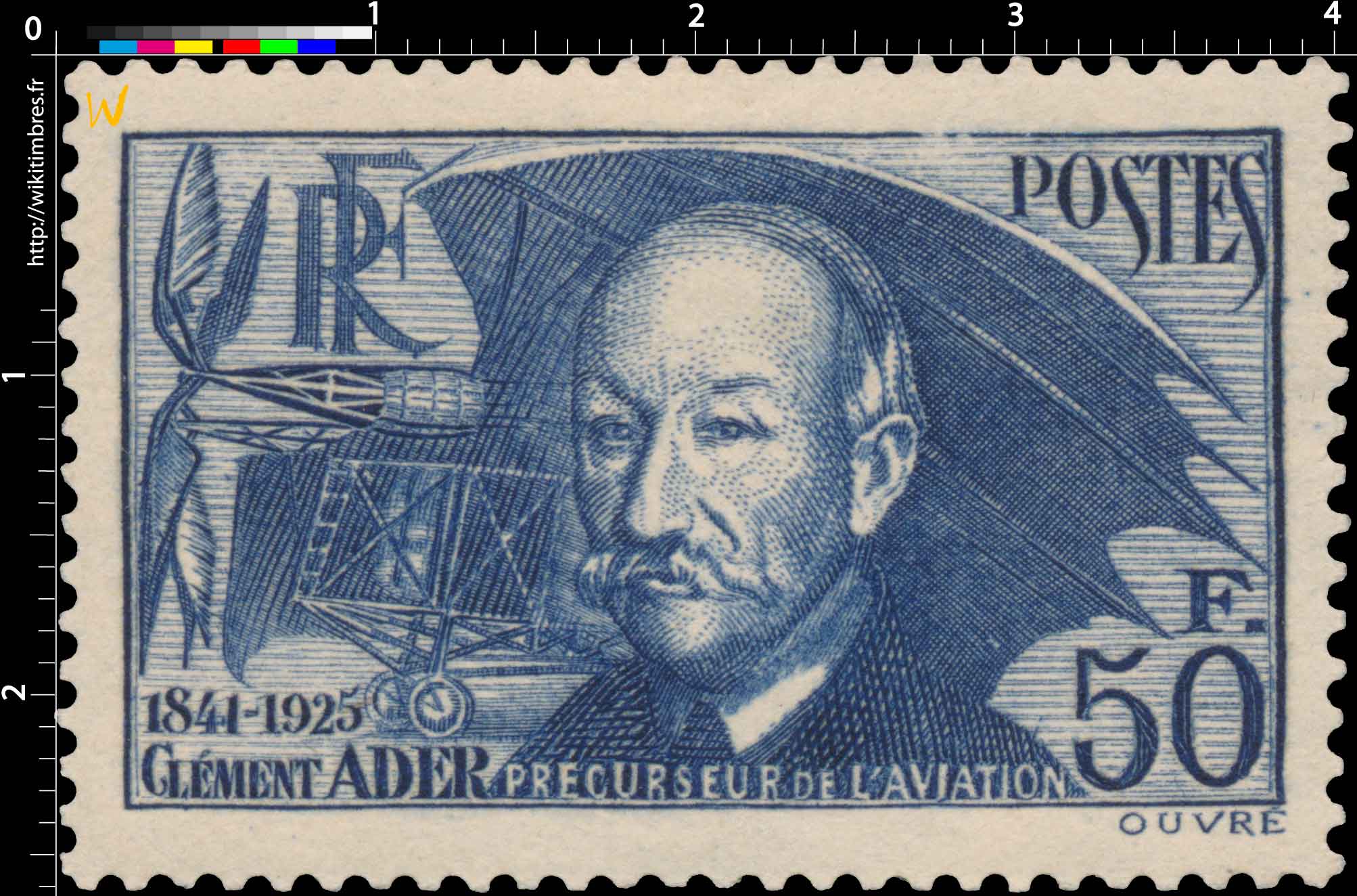 1938 CLÉMENT ADER 1841-1925 PRÉCURSEUR DE L’AVIATION,