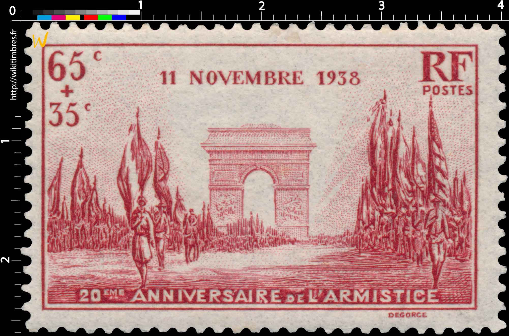 1938 11 NOVEMBRE 1938 20ÈME ANNIVERSAIRE DE L'ARMISTICE