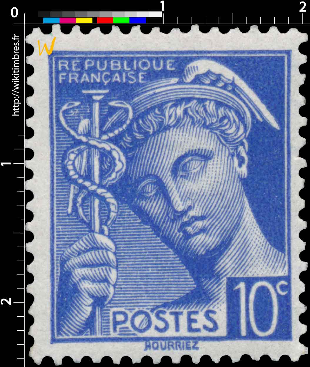 1938 Sans légende particulière - type mercure