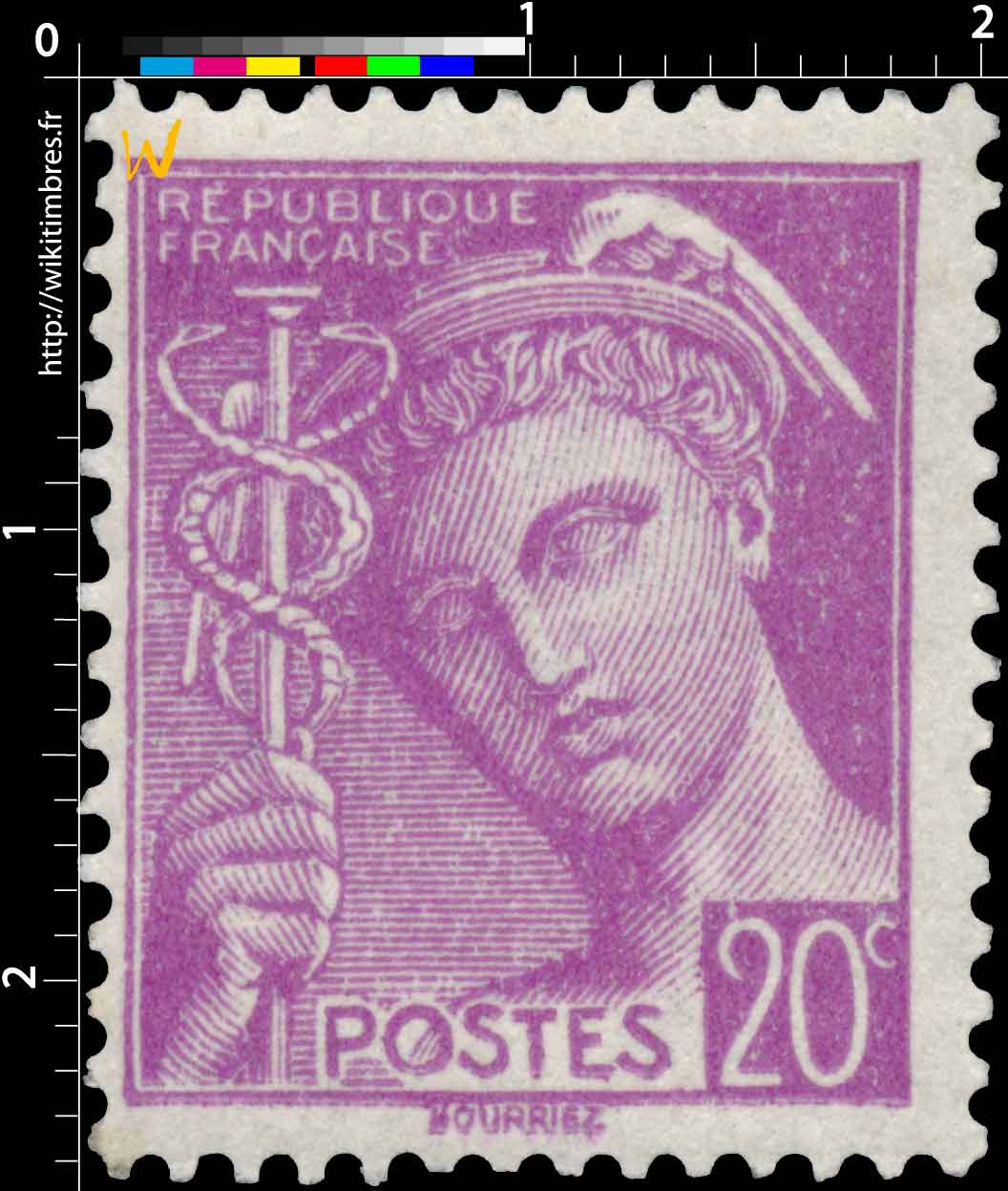 1938 Sans légende particulière - type mercure