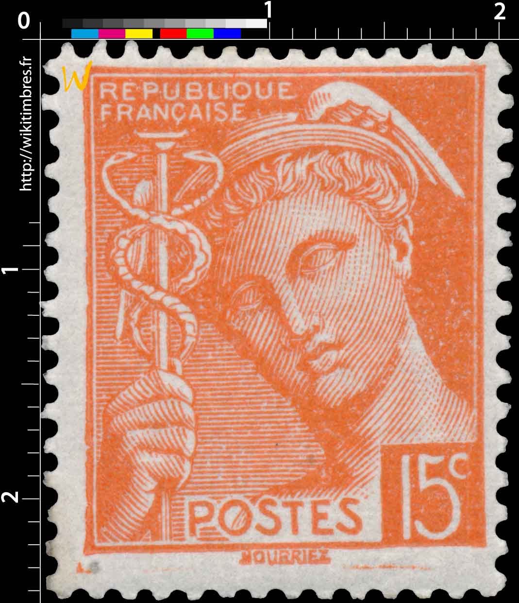 1938 Sans légende particulière - type mercure