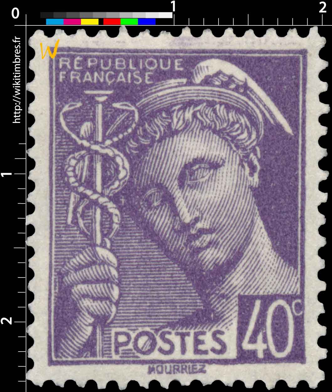 1939 Sans légende particulière - type mercure