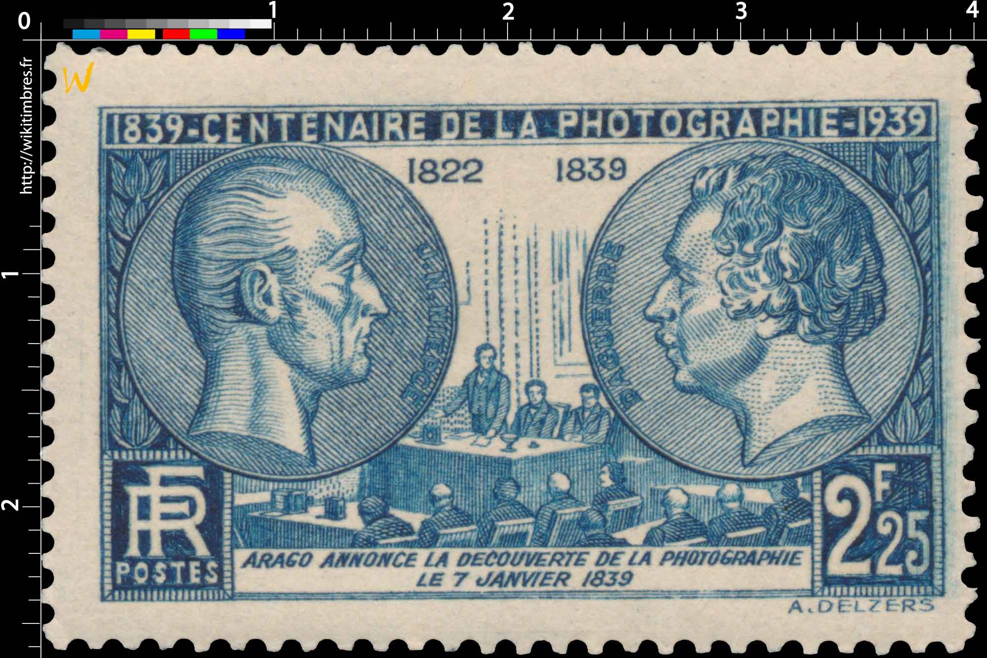 1839-1939 CENTENAIRE DE LA PHOTOGRAPHIE 1822-1839 ARAGO ANNONCE LA DÉCOUVERTE DE LA PHOTOGRAPHIE LE 7 JANVIER 1839