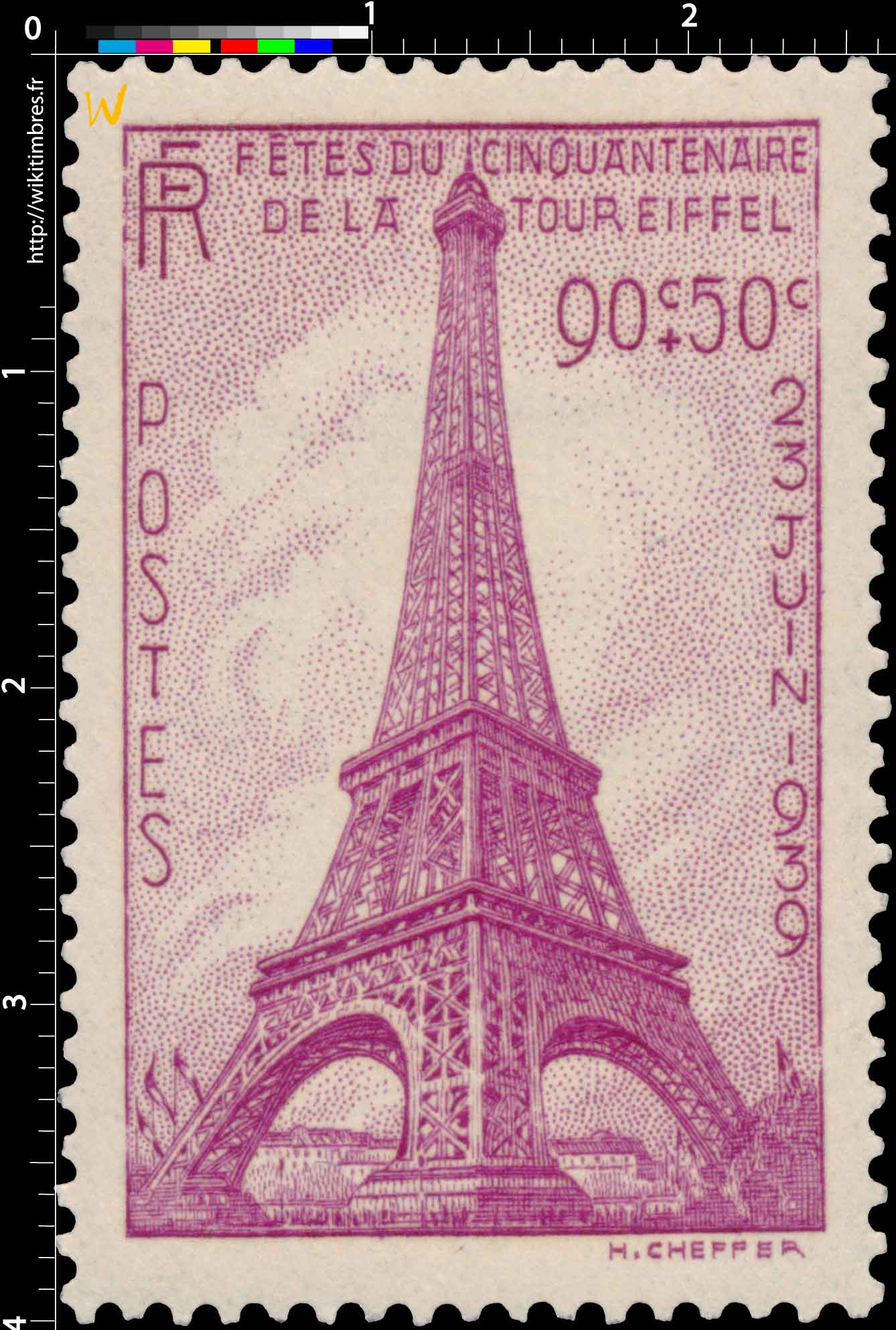 FÊTES DU CINQUANTENAIRE DE LA TOUR EIFFEL 23 JUIN 1939