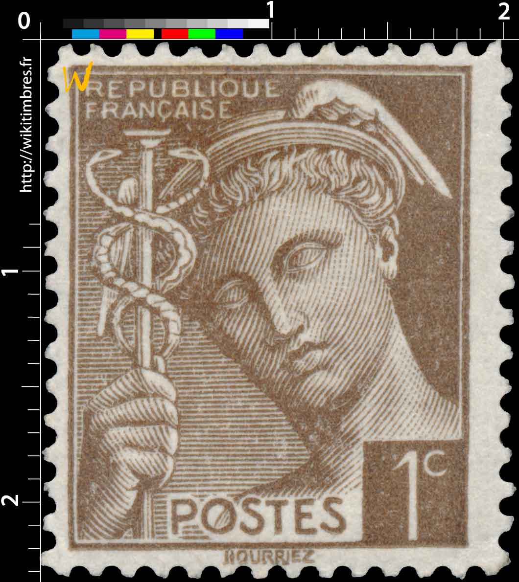 1939 Sans légende particulière - type mercure