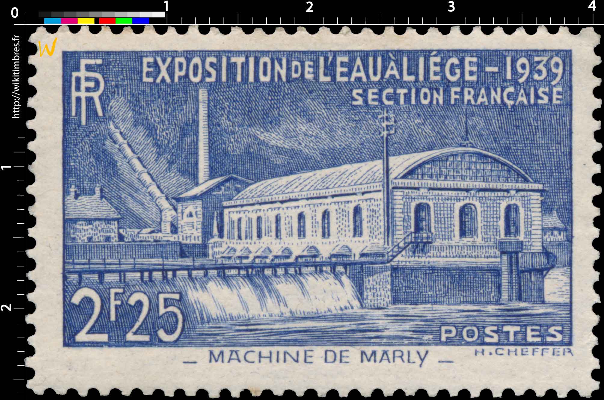 EXPOSITION DE L'EAU A LIÈGE - 1939 SECTION FRANÇAISE - MACHINE DE MARLY