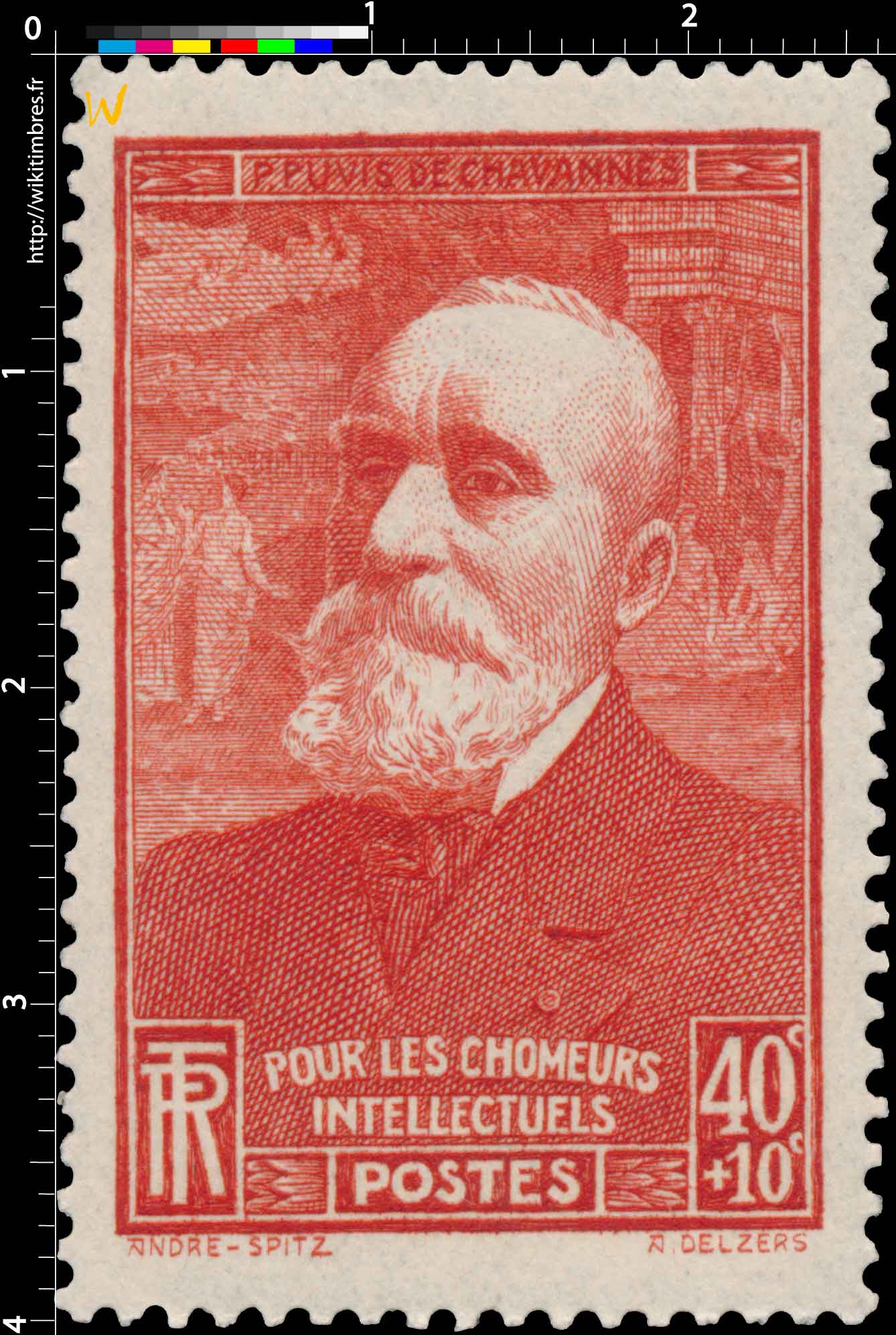 1939 POUR LES CHÔMEURS INTELLECTUELS P.PUVIS DE CHAVANNES