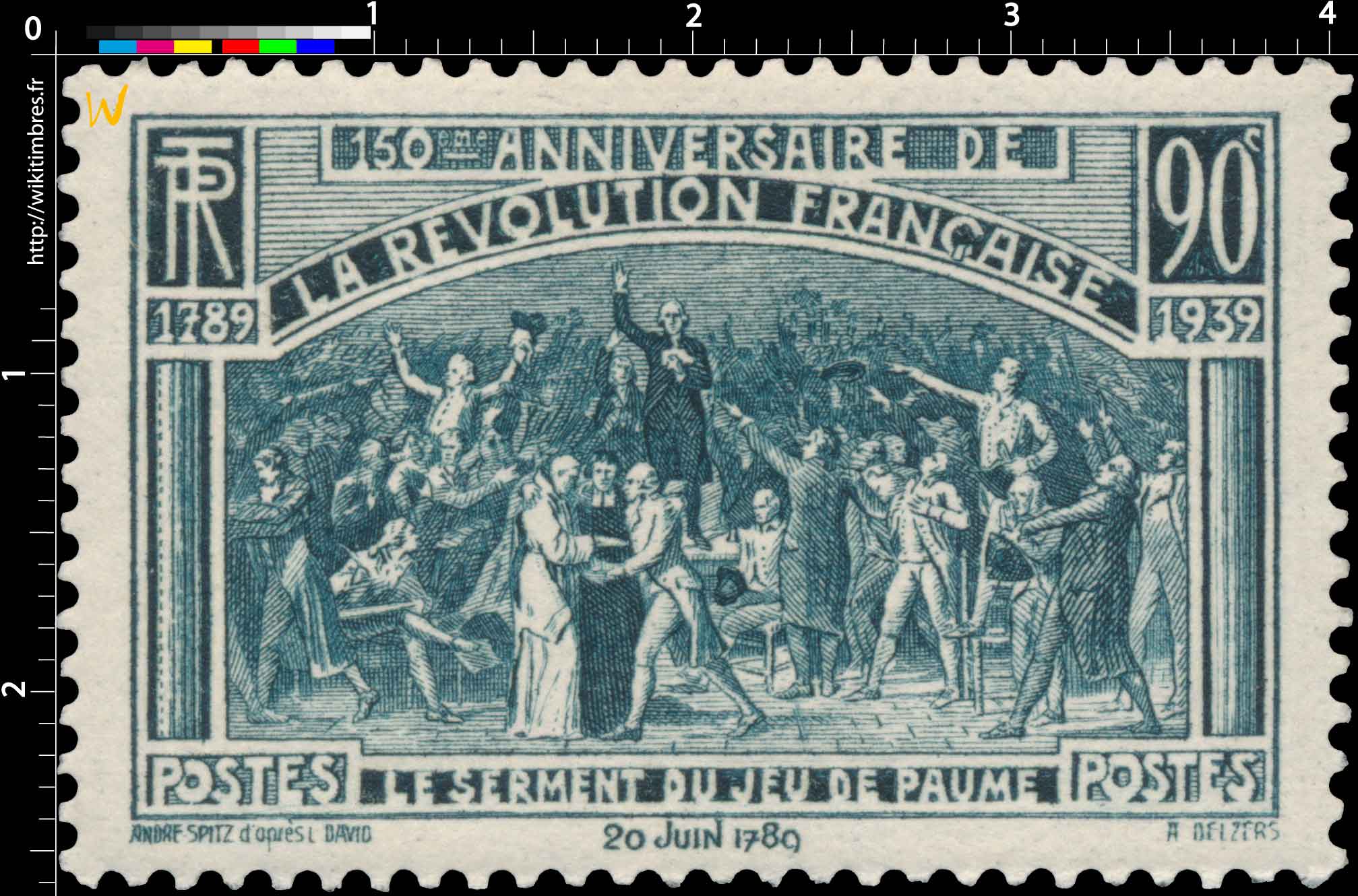 150ème ANNIVERSAIRE DE LA RÉVOLUTION FRANÇAISE 1789-1939 LE SERMENT DU JEU DE PAUME 20 juin 1789