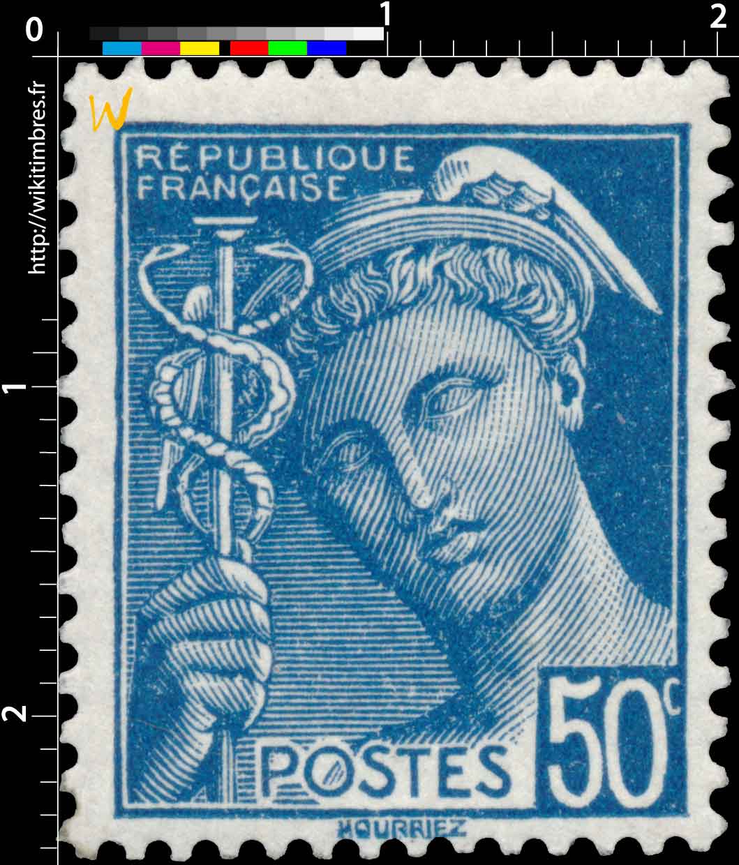 1939 Sans légende particulière - type mercure