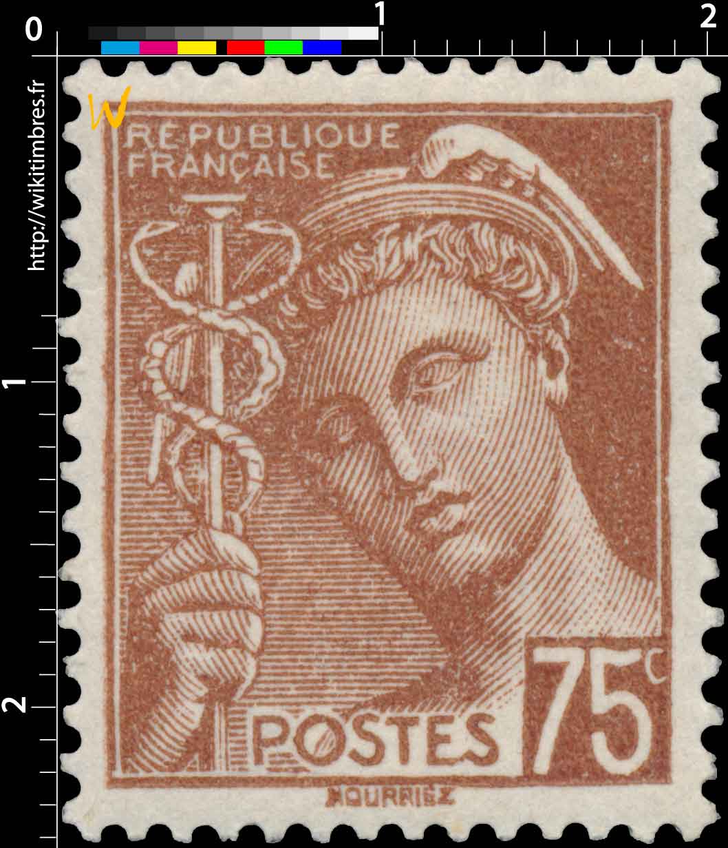 1939 Sans légende particulière - type mercure