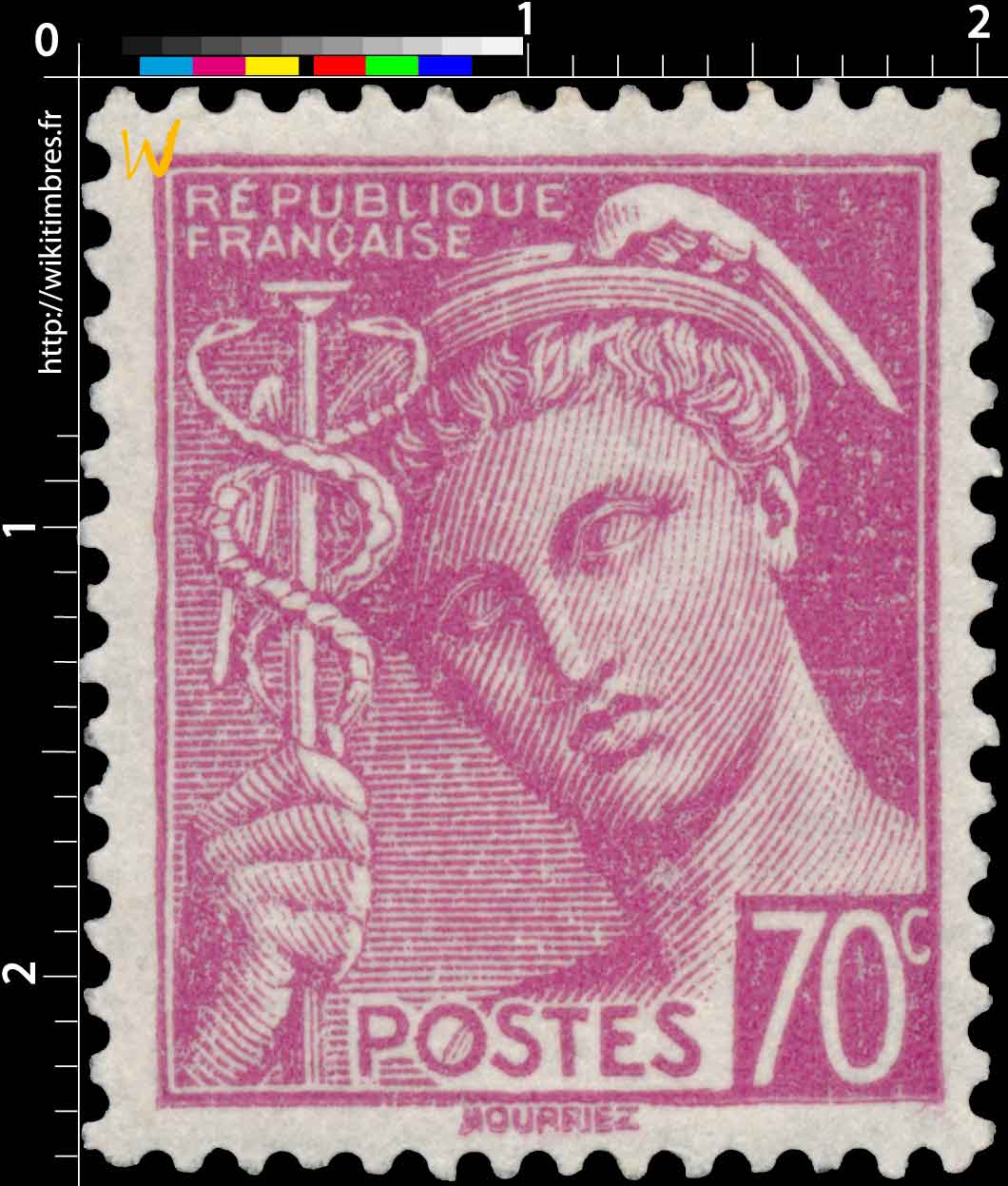 1939 Sans légende particulière - type mercure