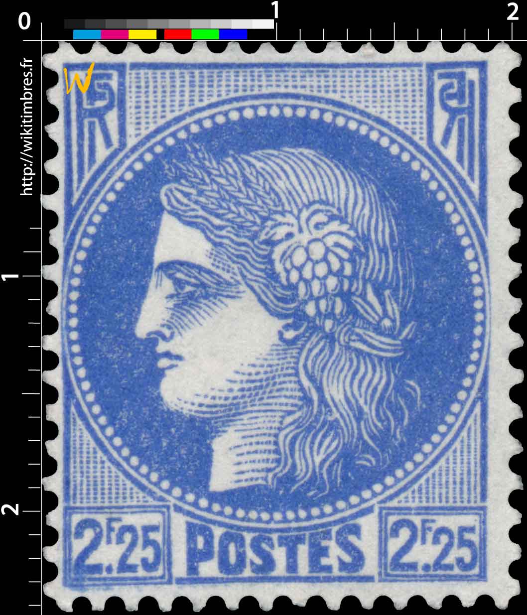 1939 Sans légende particulière - type Cérès de 1938