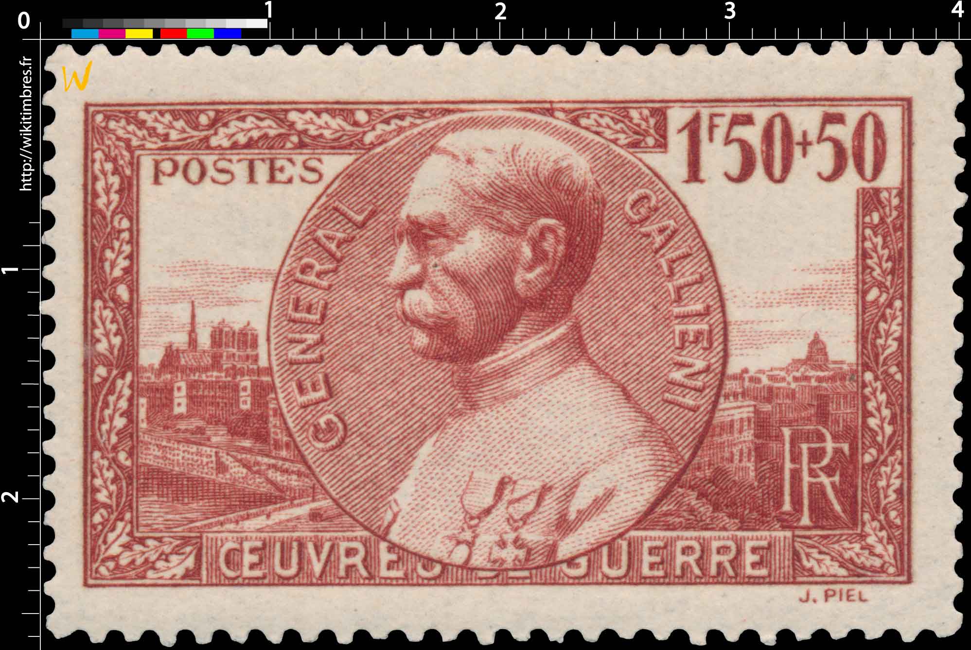 1940 GENERAL GALLIENI ŒUVRES DE GUERRE