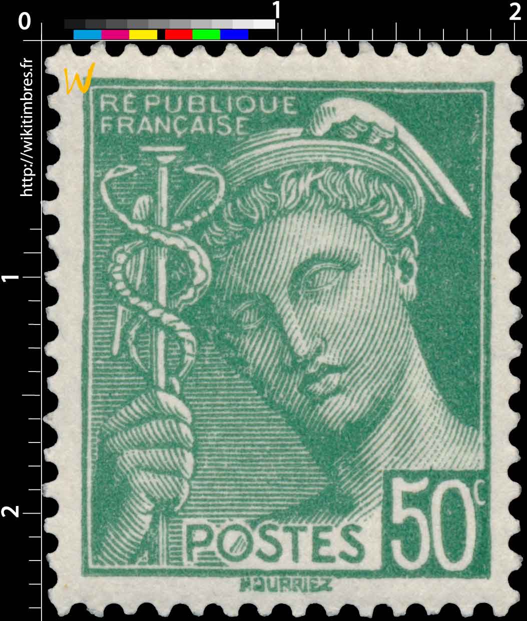 1941 Sans légende particulière - type mercure