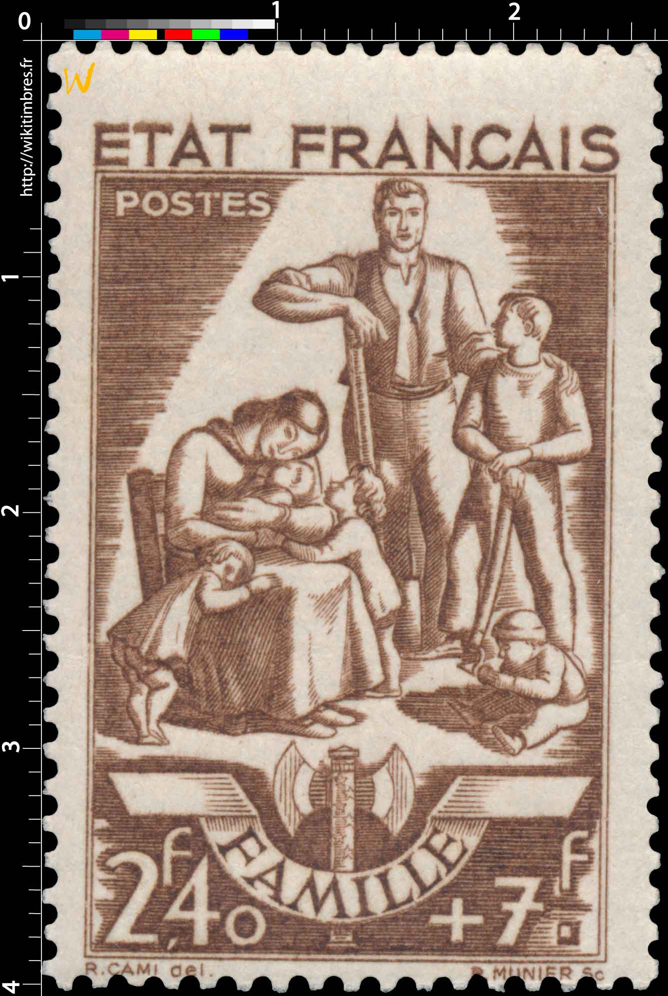 1943 ÉTAT FRANÇAIS FAMILLE