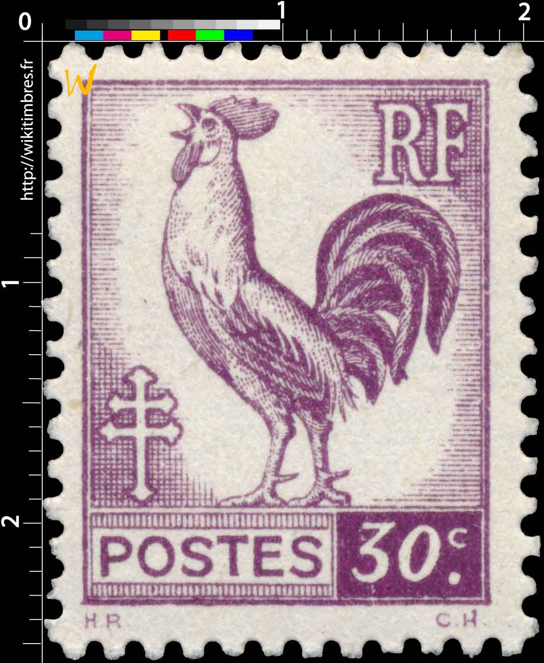 1944 Sans légende particulière - Type Coq d'Alger