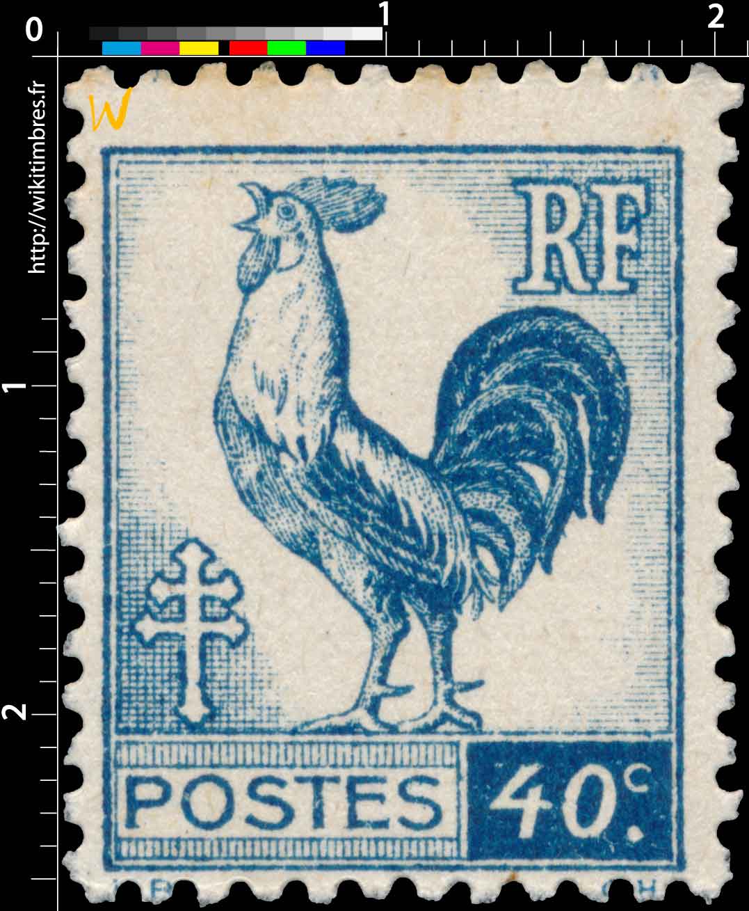 1944 Sans légende particulière - Type Coq d'Alger